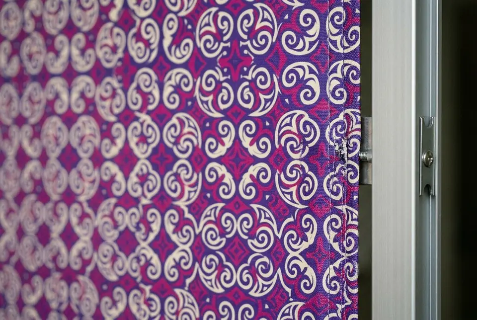 Close-up detail of custom step & repeat backdrop, Colorfly Studio Dubai