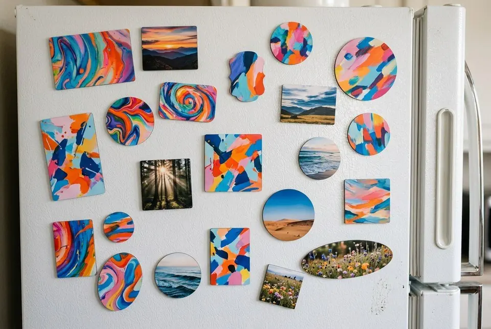 Custom Fridge Magnets printed in Dubai - Colorfly Studio