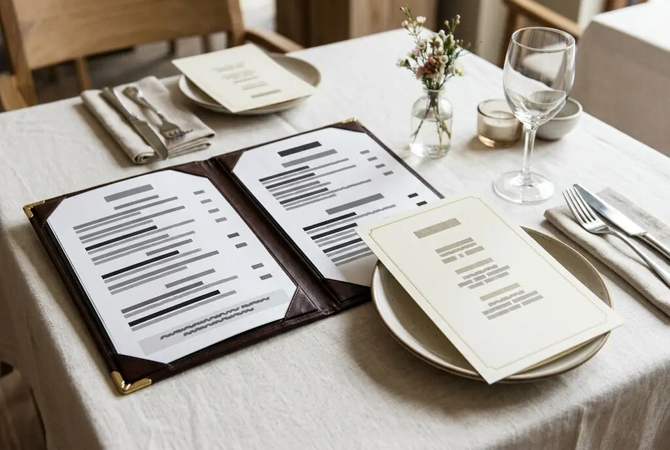 Restaurant Menu Design service in Dubai - Colorfly Studio