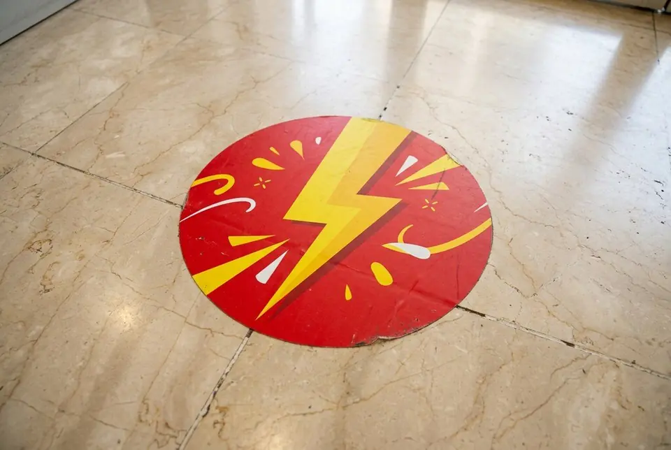 Custom Floor Sale Stickers printed and installed in Dubai - Colorfly Studio