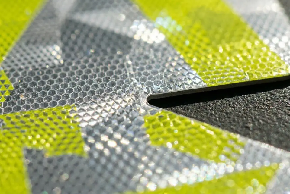 Close-up of Reflective Stickers quality - Colorfly Studio Dubai