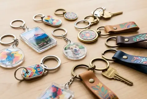 Custom Keychains printed in Dubai - Colorfly Studio
