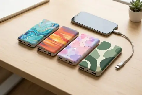 Custom Power Banks printed in Dubai - Colorfly Studio