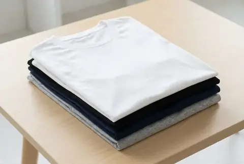 Custom Round Neck T-Shirts printed and embroidered in Dubai - Colorfly Studio