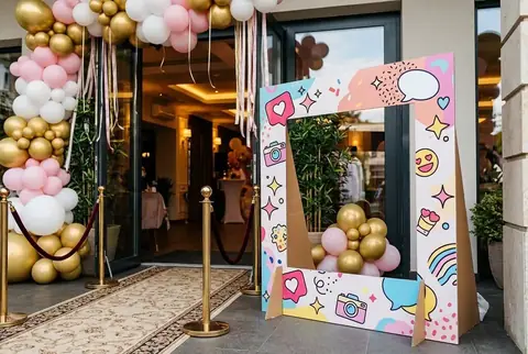 Social media photo frame for events in Dubai - Colorfly Studio