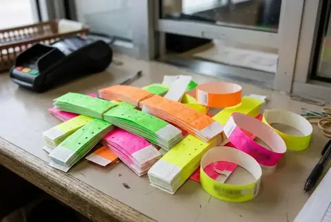 Tyvek paper event wristbands in Dubai - Colorfly Studio