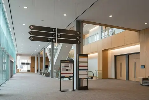Venue signage and wayfinding signs in Dubai - Colorfly Studio
