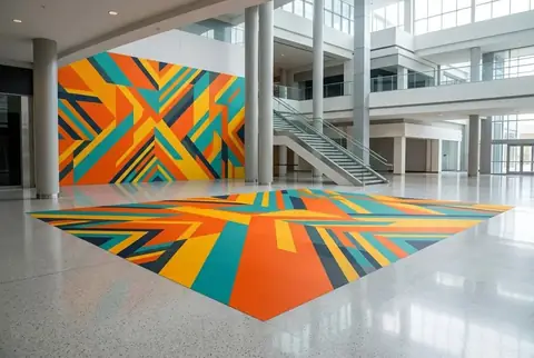 Custom Floor Graphics & Wall Wraps printed and installed in Dubai - Colorfly Studio