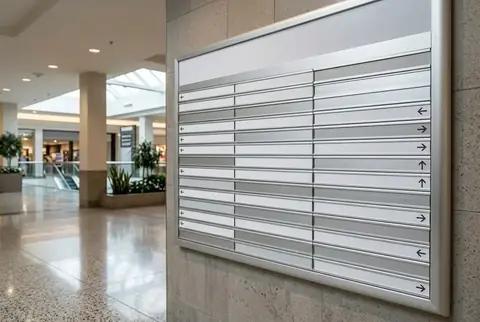 Custom Directory Signage (Indoor or Outdoor) made in Dubai - Colorfly Studio
