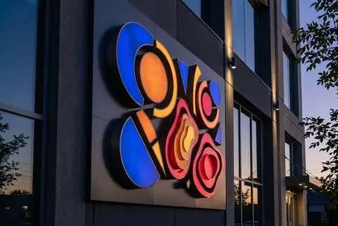 Custom Frontlit 3D Signage made in Dubai - Colorfly Studio