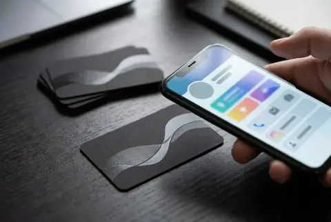 NFC business cards with tap to share profile in Dubai - Colorfly Studio