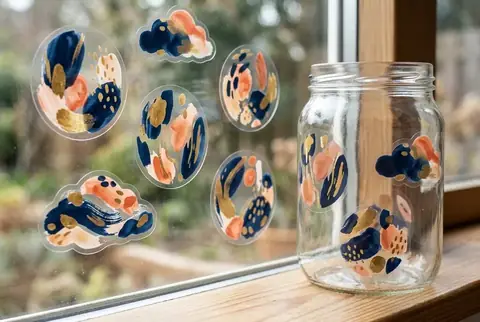 Custom Transparent / Clear Stickers printed in Dubai - Colorfly Studio