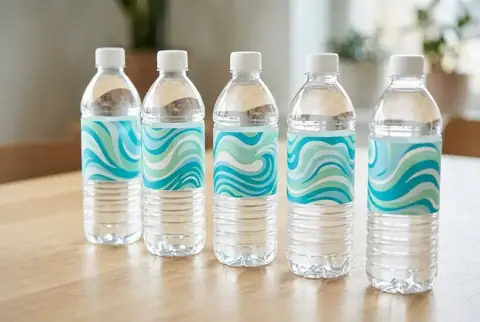 Custom Water Bottle Labels printed in Dubai - Colorfly Studio